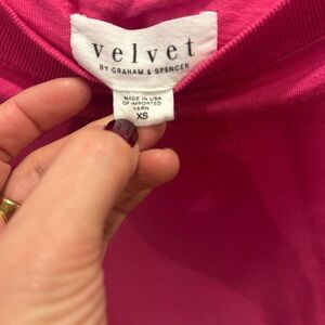 Velvet by Graham & Spencer Fuchsia Tee